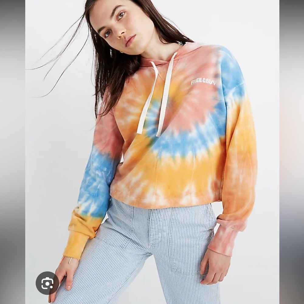 Madewell x Free & Easy Tie-Dye Hoodie Sweatshirt Women’s Small